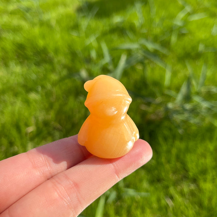 Natural Mini Crystal Snowman