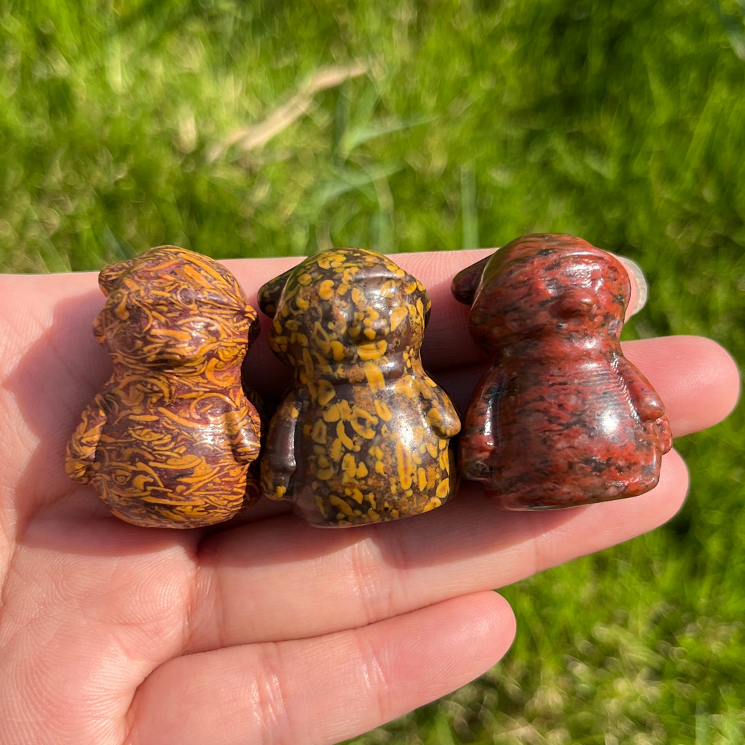 Natural Mini Crystal Snowman