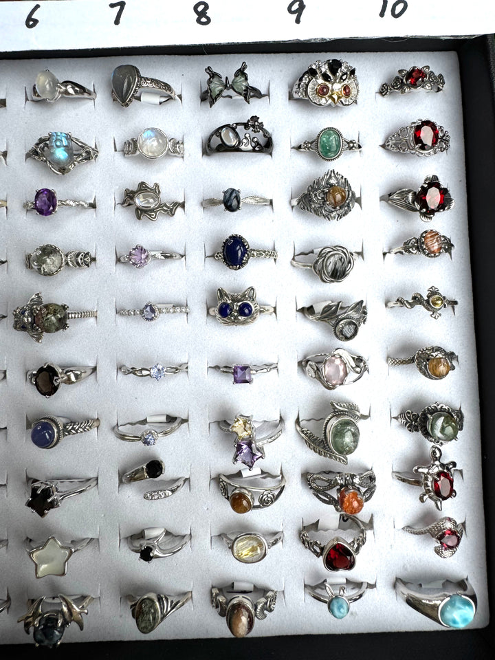 Unique, Crystal Rings,S925