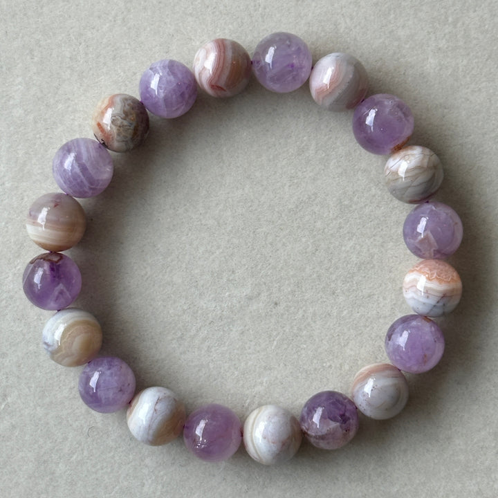 Pulsera de Fluorita Púrpura 7.0-7.9mm