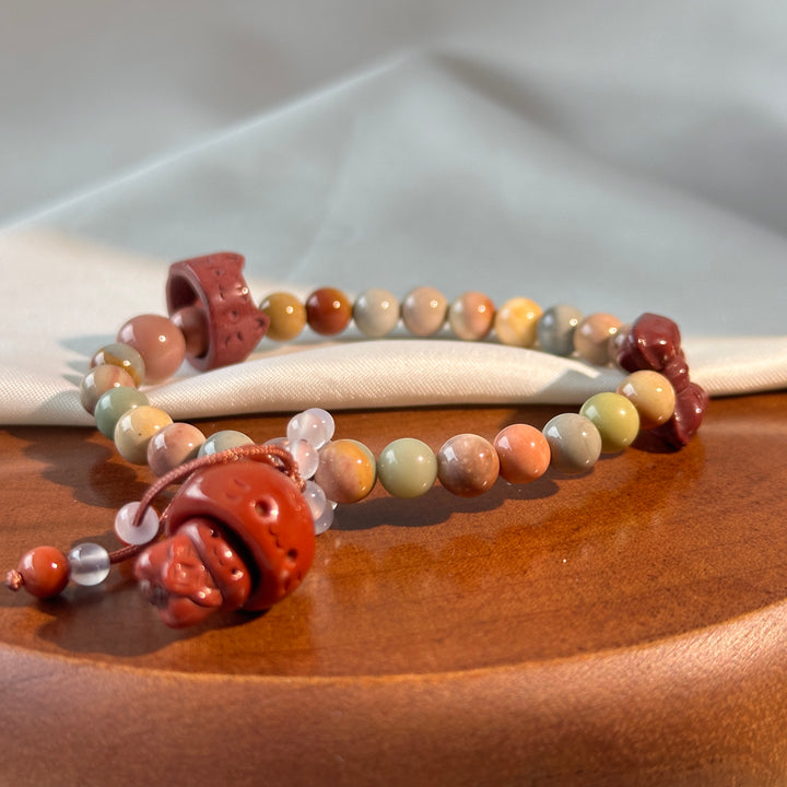 Alashan Agate Cat Bracelet 6.5-6.9mm