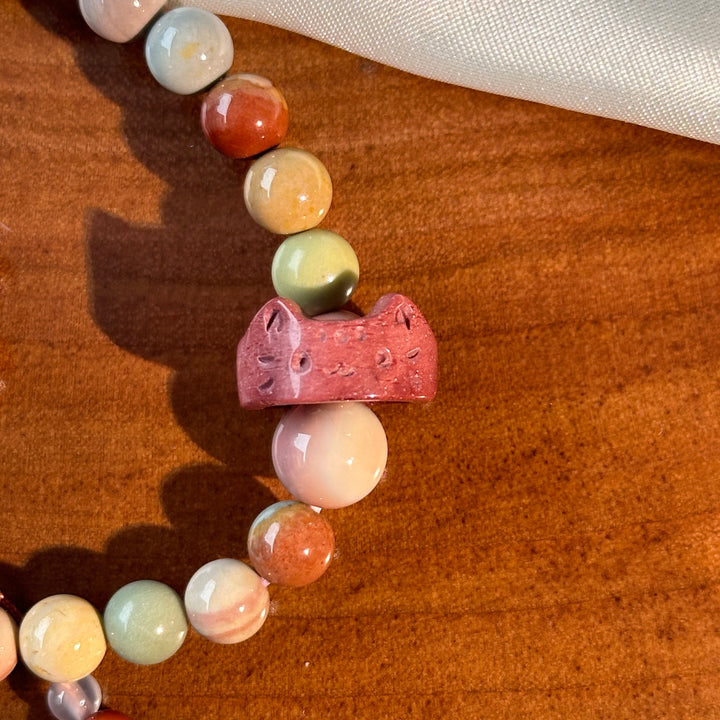 Alashan Agate Cat Bracelet 6.5-6.9mm