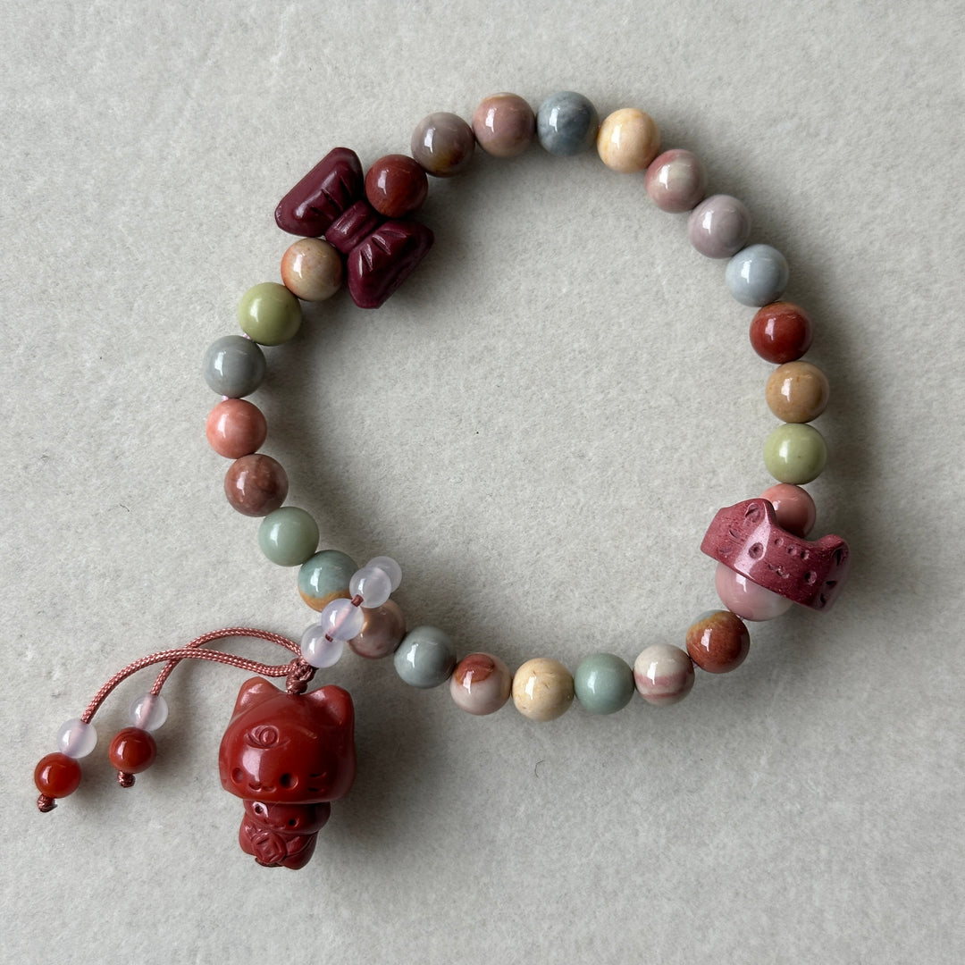 Alashan Agate Cat Bracelet 6.5-6.9mm