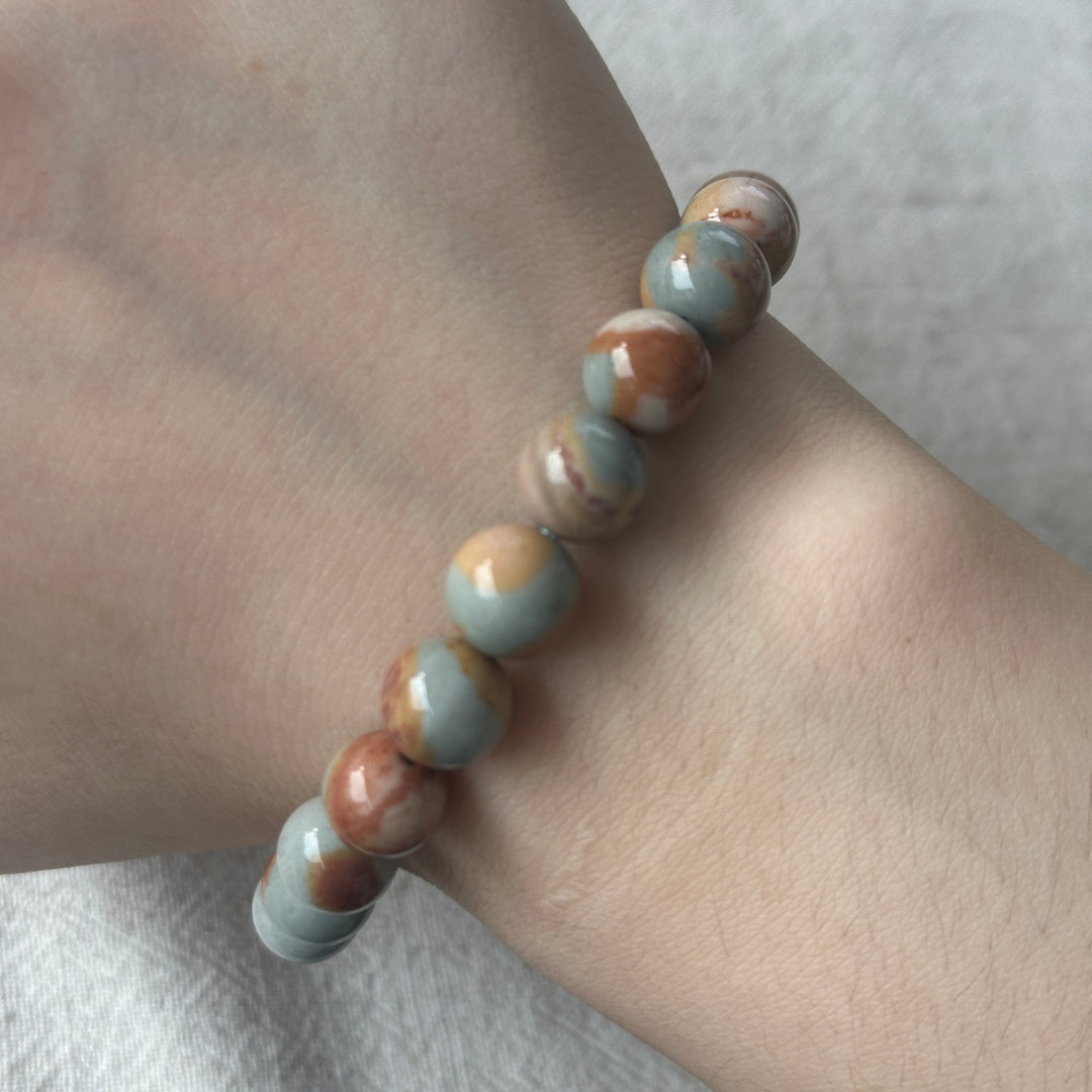 Alashan Agate Dinosaur Bracelet 9.0-9.4mm