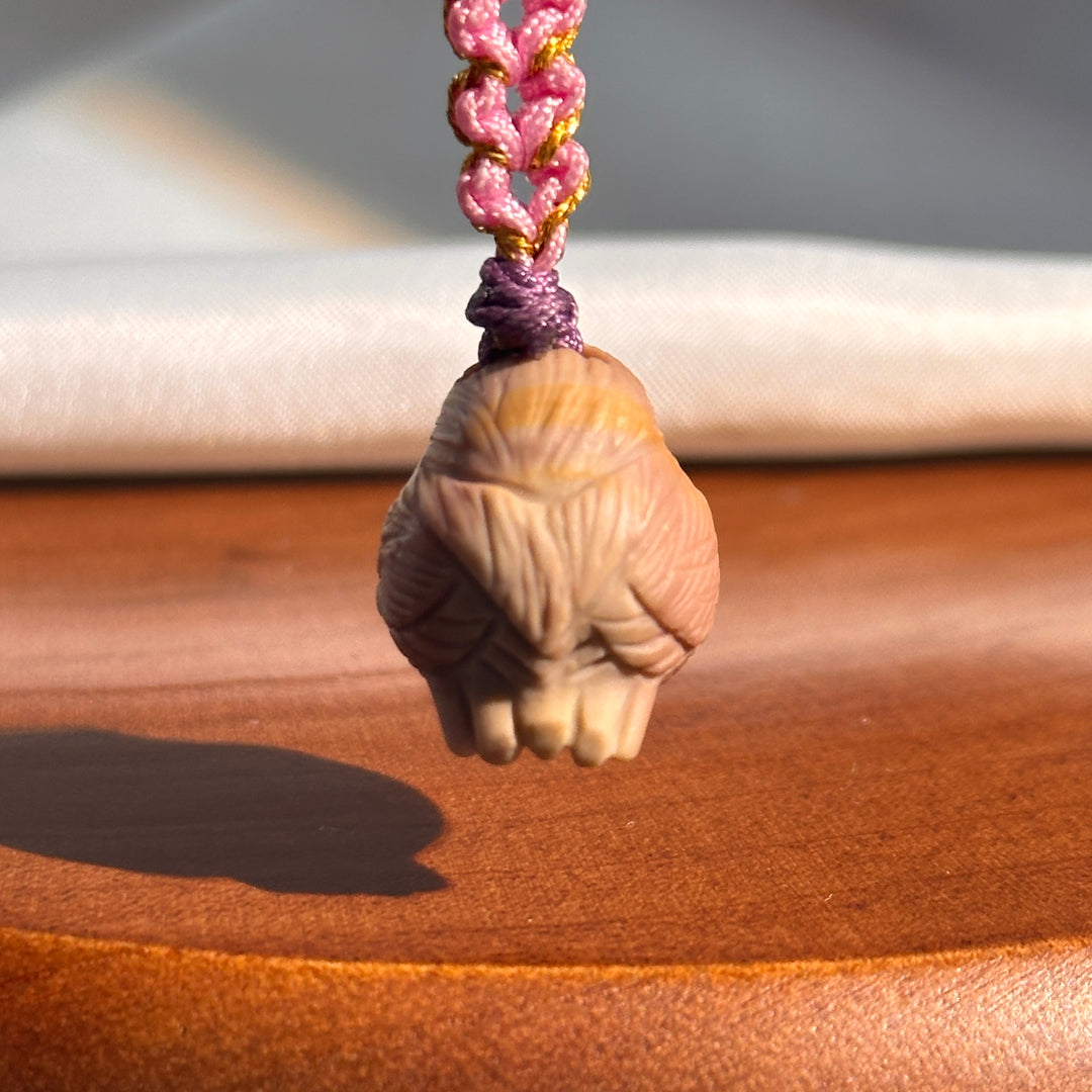 Alashan Agate Carved Bird Charm