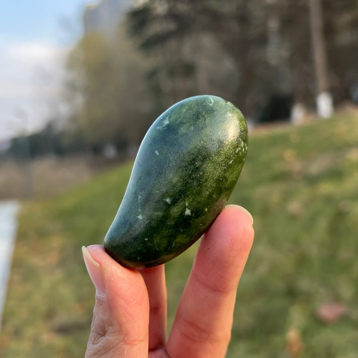 Natural Crystal Food And Fruit Model Mango Carving