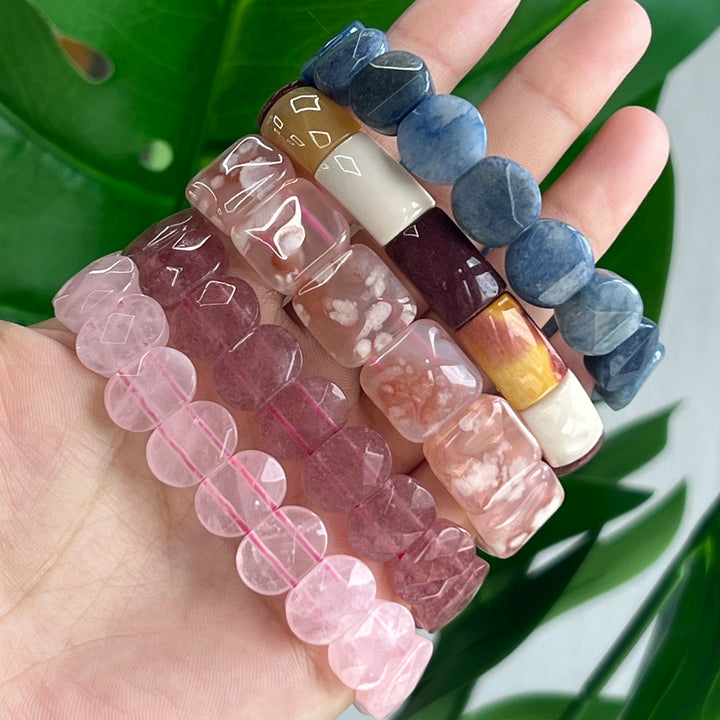 Prehnit Armband