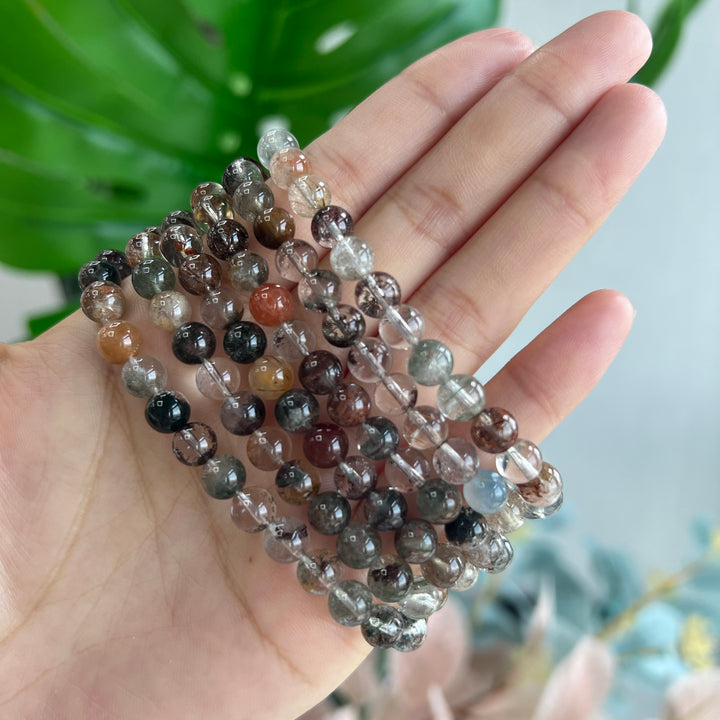 Three Circles Garden Quartz Bracelet 6.5mm