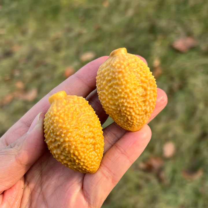 Natural Crystal Food And Fruit Model Durian Carving