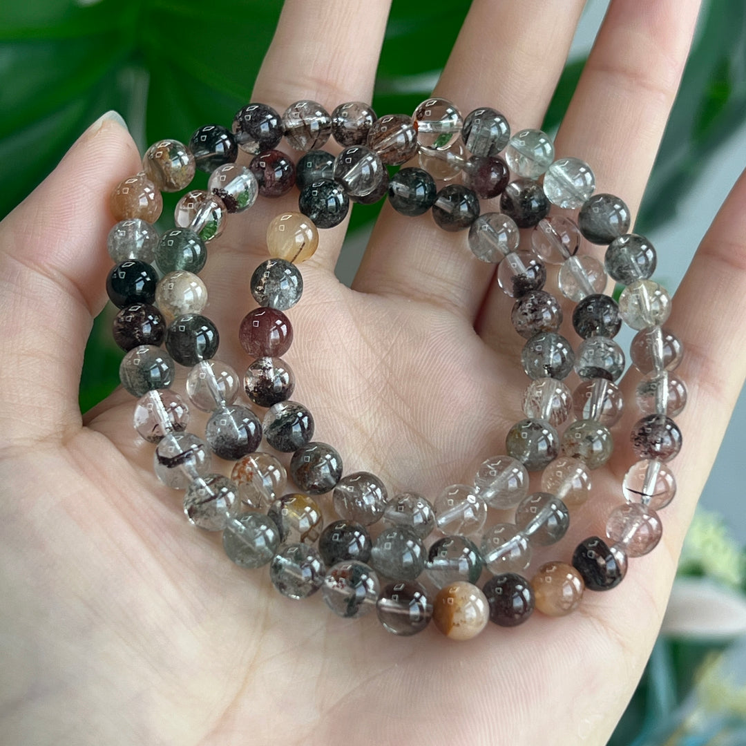 Three Circles Garden Quartz Bracelet 6.5mm