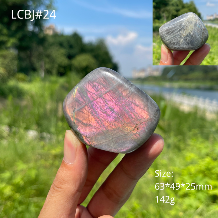 Unique,Natural Crystal Labradorite Ornament