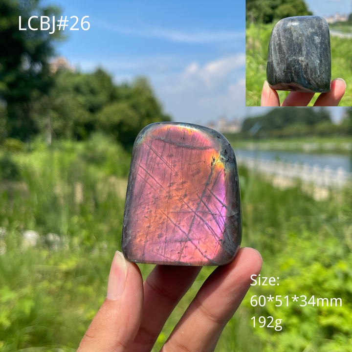 Unique,Natural Crystal Labradorite Ornament