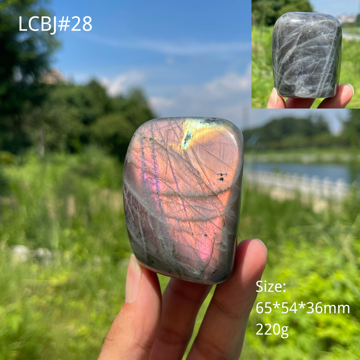 Unique,Natural Crystal Labradorite Ornament