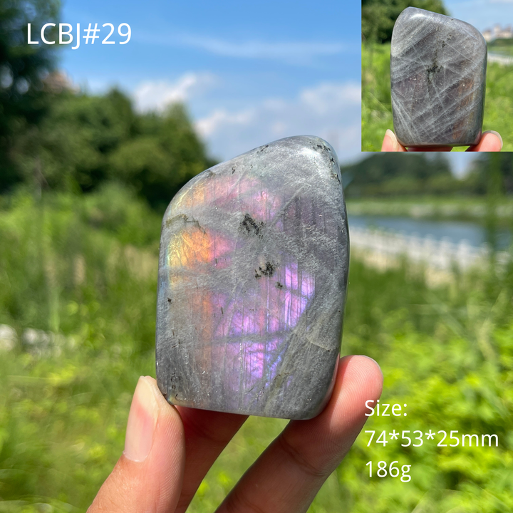 Unique,Natural Crystal Labradorite Ornament