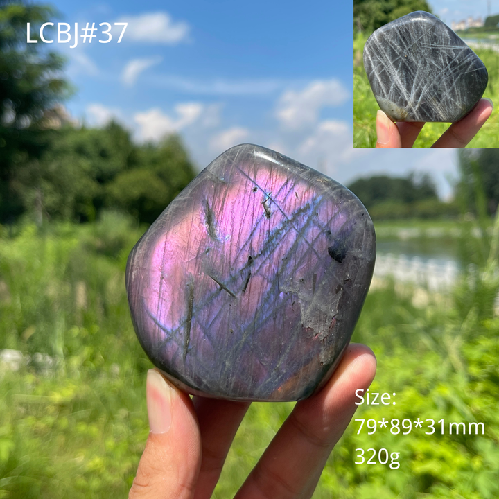 Unique,Natural Crystal Labradorite Ornament
