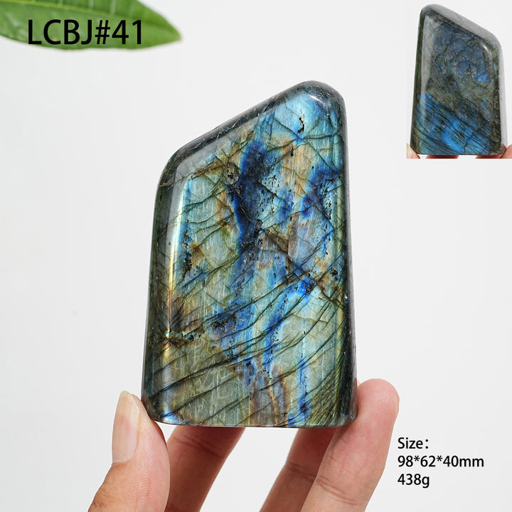 Unique,Natural Crystal Labradorite Ornament