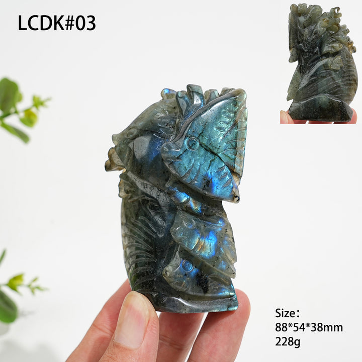 Unique,Natural Crystal Labradorite Animal Carvings
