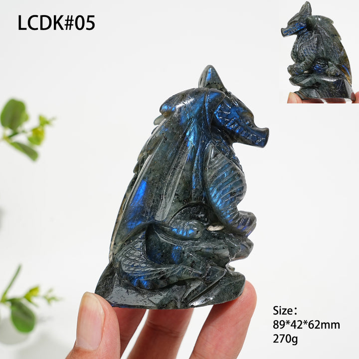Unique,Natural Crystal Labradorite Animal Carvings