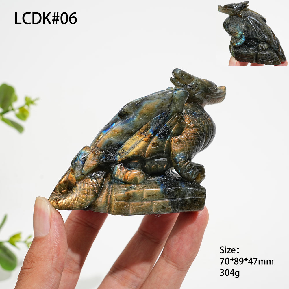 Unique,Natural Crystal Labradorite Animal Carvings