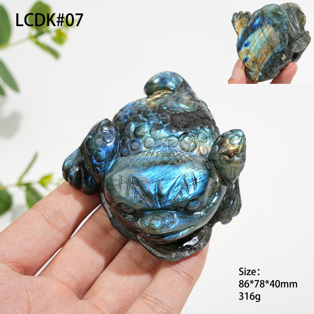 Unique,Natural Crystal Labradorite Animal Carvings