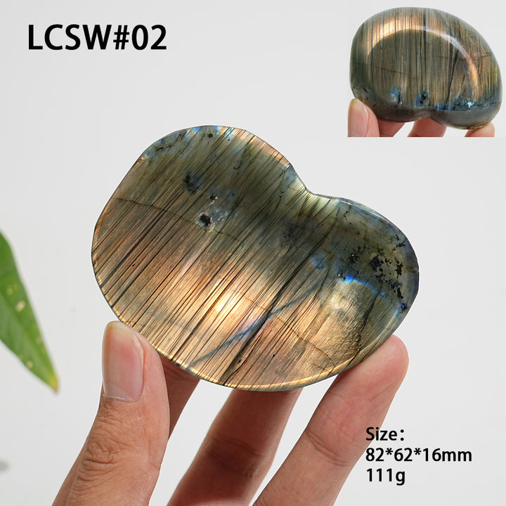 Unique,Natural Crystal Irregular Labradorite Bowl