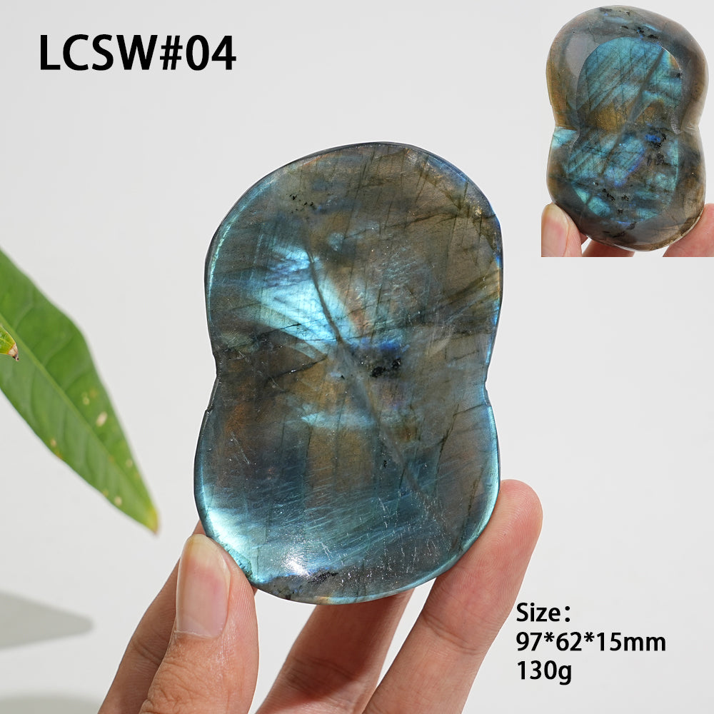 Unique,Natural Crystal Irregular Labradorite Bowl