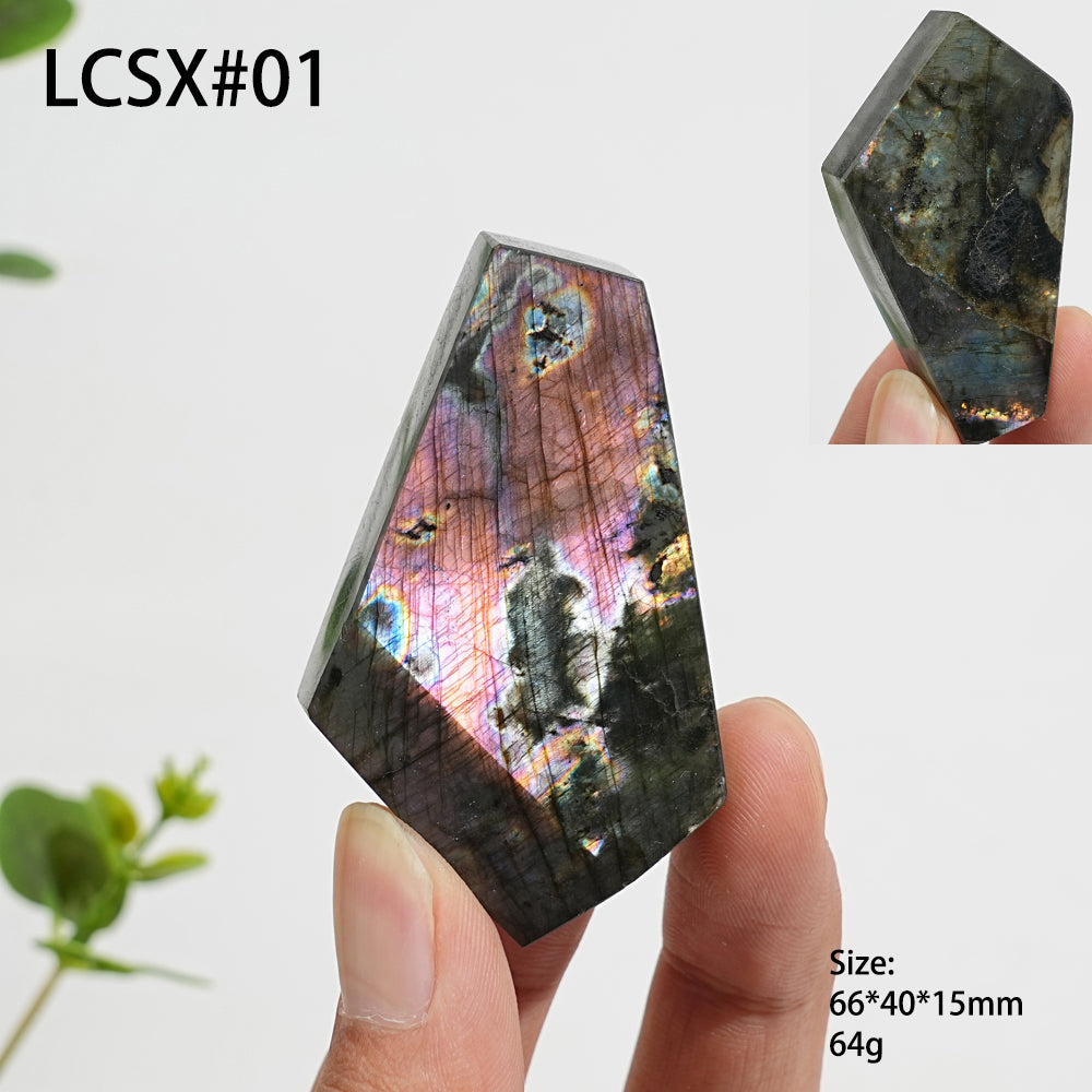 Unique,Natural Crystal Labradorite Freeform