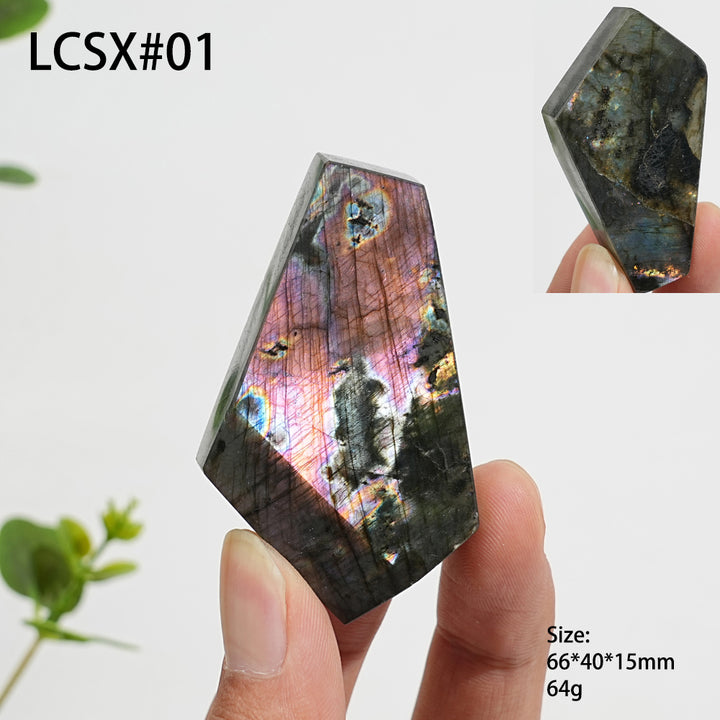 Unique,Natural Crystal Labradorite Freeform