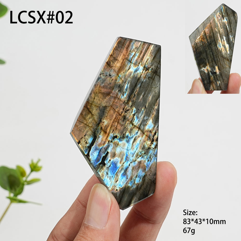 Unique,Natural Crystal Labradorite Freeform