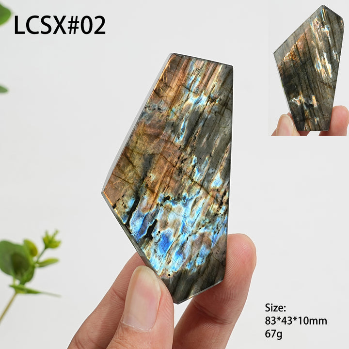 Unique,Natural Crystal Labradorite Freeform