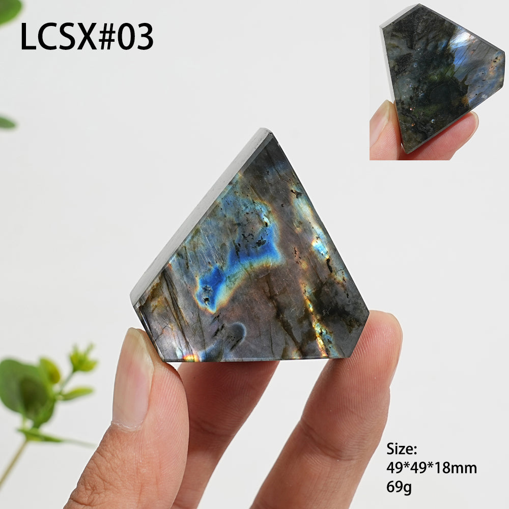 Unique,Natural Crystal Labradorite Freeform