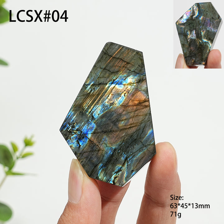 Unique,Natural Crystal Labradorite Freeform