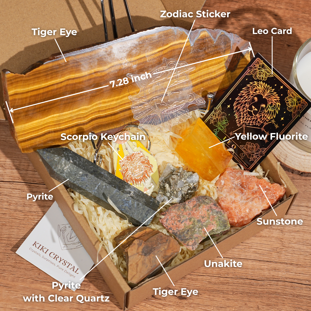 Exclusive Natural Zodiac Crystal Healing Set