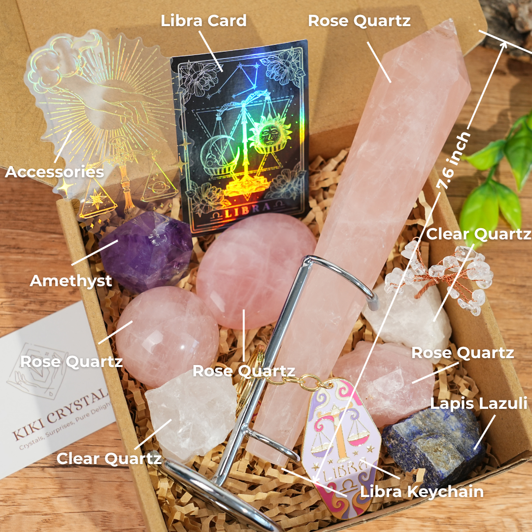Exclusive Natural Zodiac Crystal Healing Set