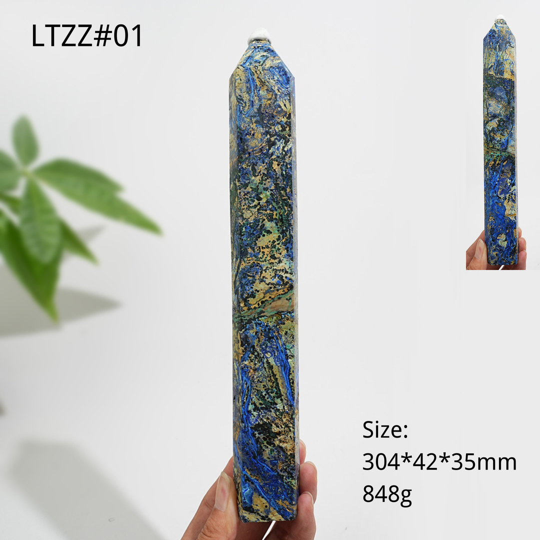 Unique,Natural Large Azurite Crystal Point
