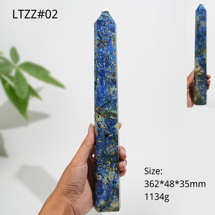 Unique,Natural Large Azurite Crystal Point