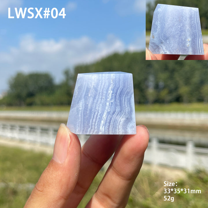 Unique,Natural Crystal Blue Lace Agate Freeform
