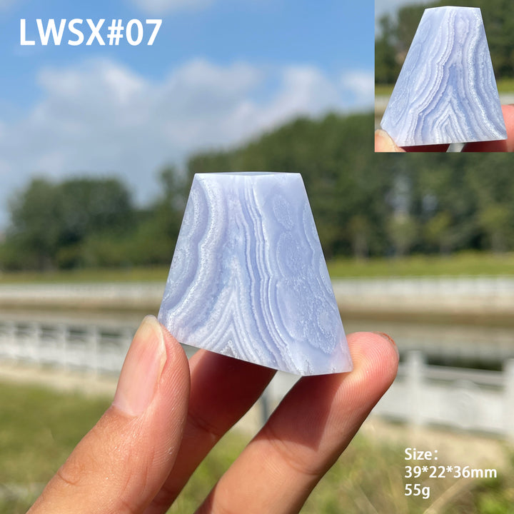 Unique,Natural Crystal Blue Lace Agate Freeform