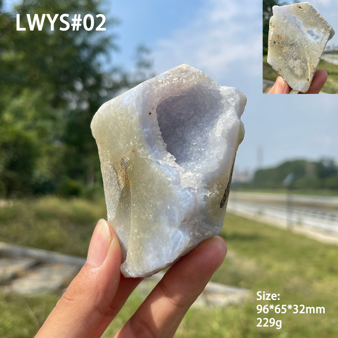 Unique,Natural Crystal Blue Lace Agate Raw