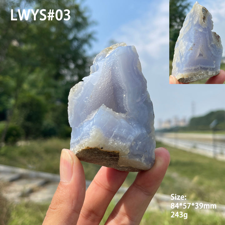 Unique,Natural Crystal Blue Lace Agate Raw