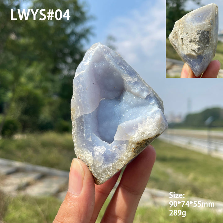 Unique,Natural Crystal Blue Lace Agate Raw