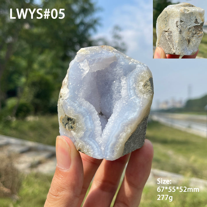 Unique,Natural Crystal Blue Lace Agate Raw