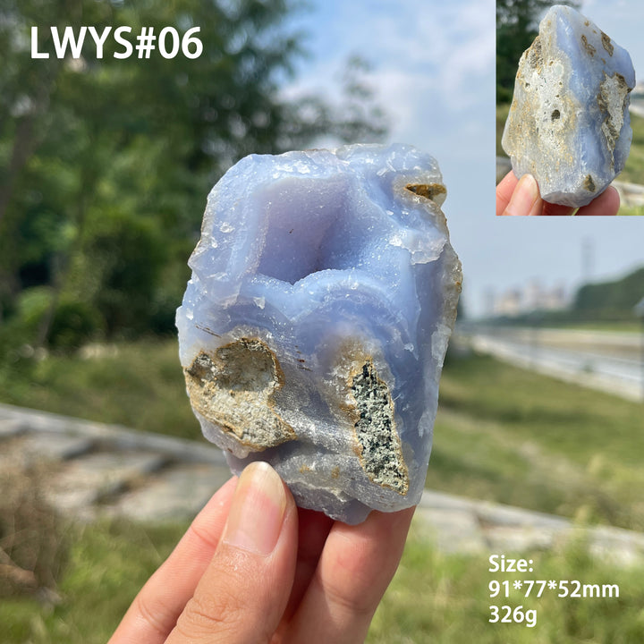 Unique,Natural Crystal Blue Lace Agate Raw