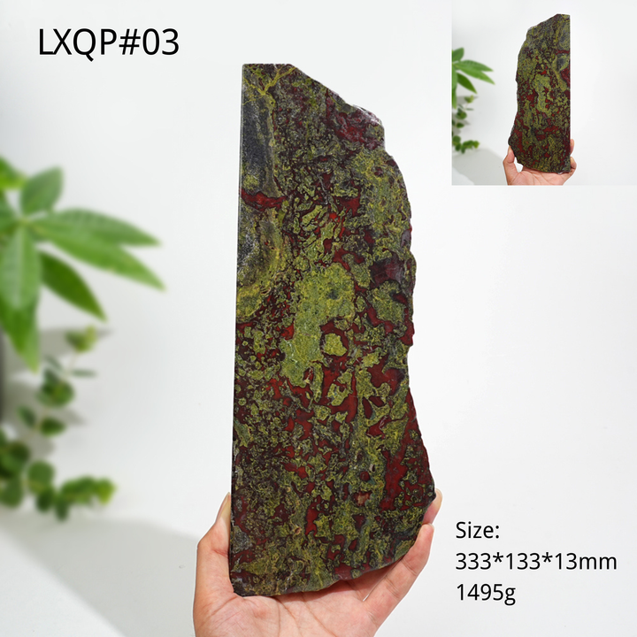 Unique,Natural Crystal Dragon Blood Stone Slice