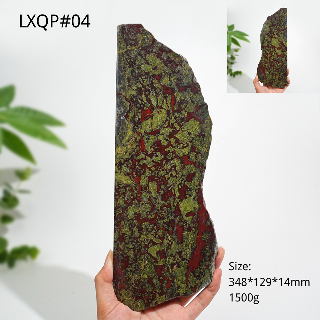 Unique,Natural Crystal Dragon Blood Stone Slice