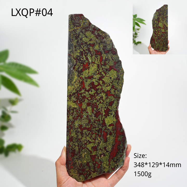 Unique,Natural Crystal Dragon Blood Stone Slice
