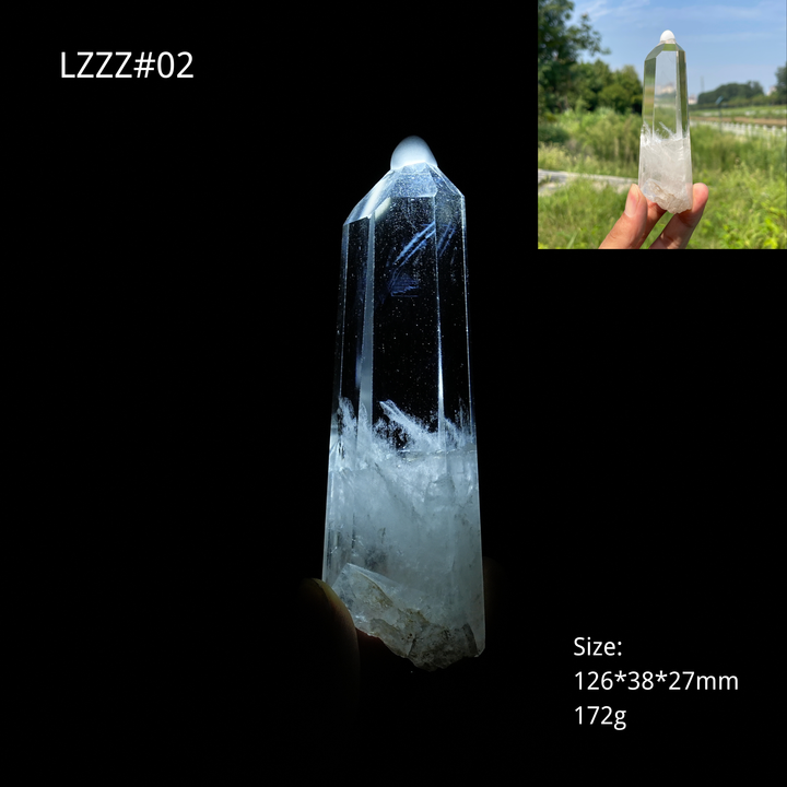 Unique,Natural Crystal Blue Needle Quartz Point