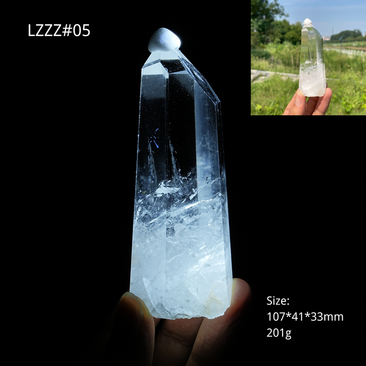 Unique,Natural Crystal Blue Needle Quartz Point