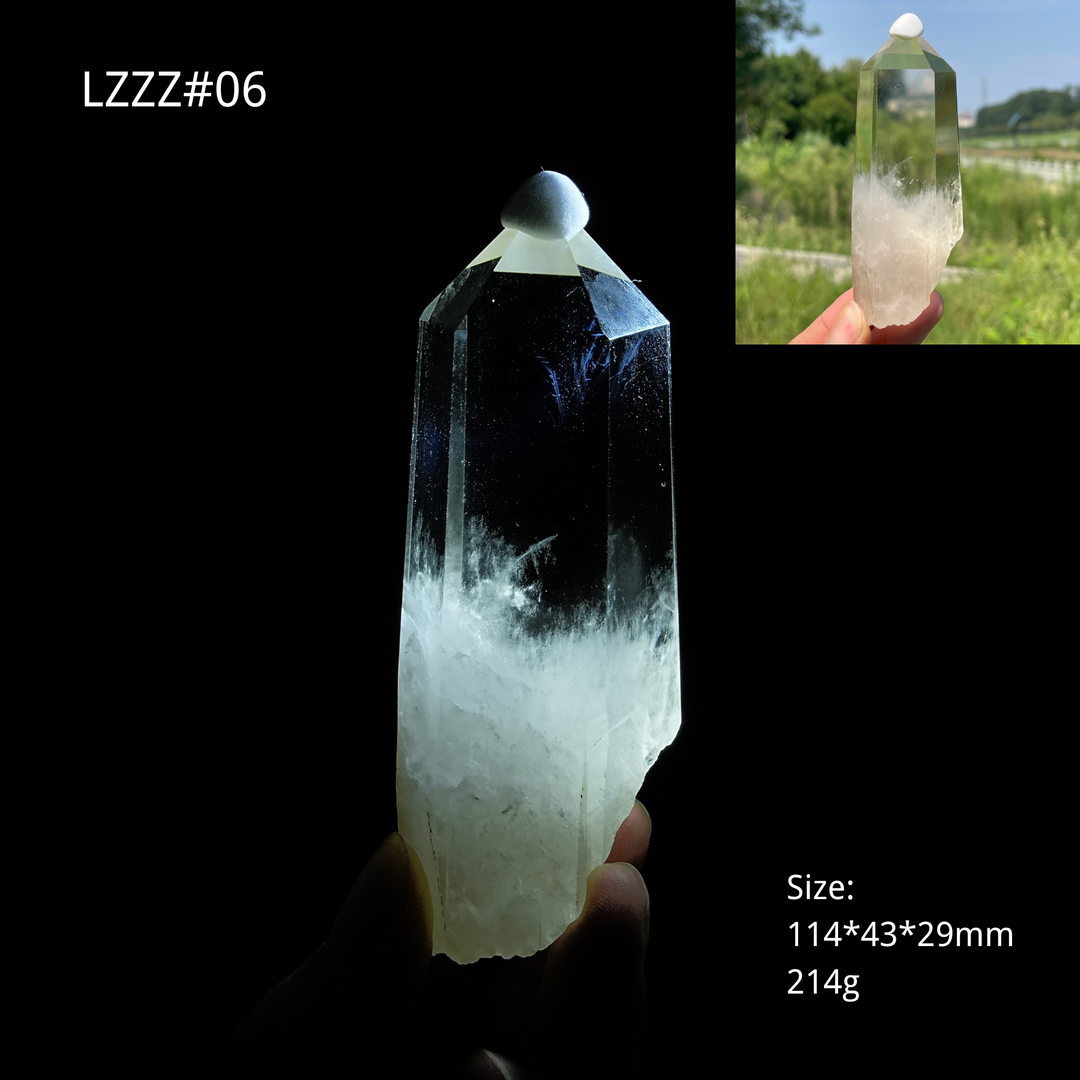 Unique,Natural Crystal Blue Needle Quartz Point