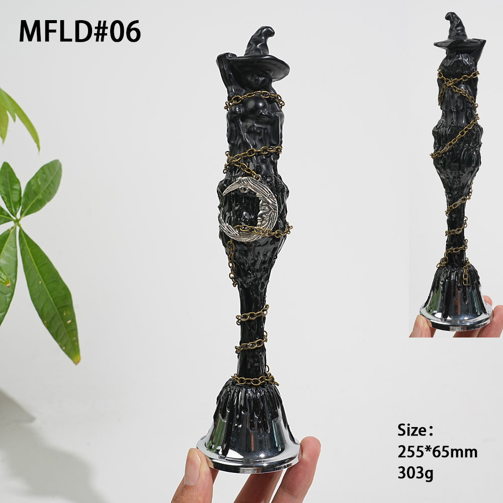 Unique,Natural Crystal Whimsical Witch Theme Magic Bell